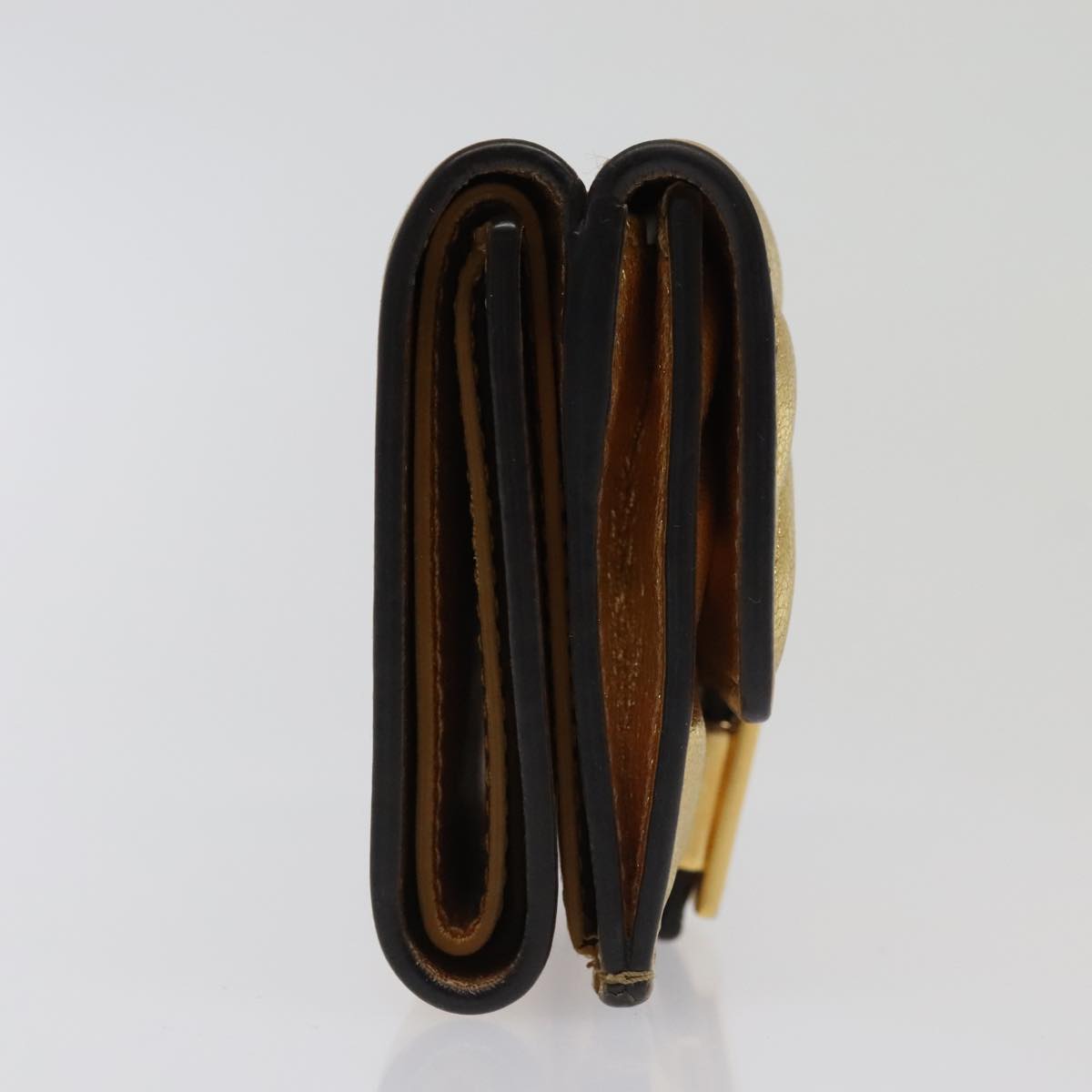 FENDI Zucca Canvas Wallet Gold Tone 8M0395 93704