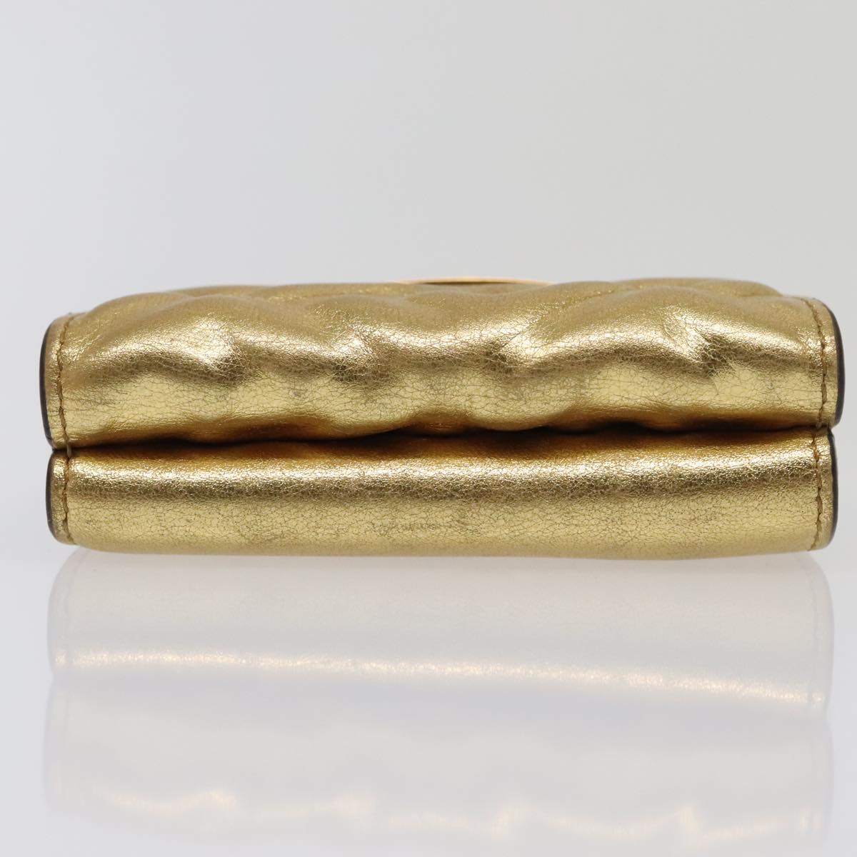 FENDI Zucca Canvas Wallet Gold Tone 8M0395 93704