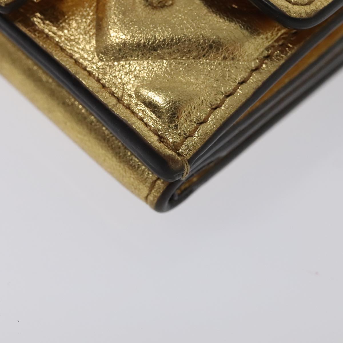 FENDI Zucca Canvas Wallet Gold Tone 8M0395 93704