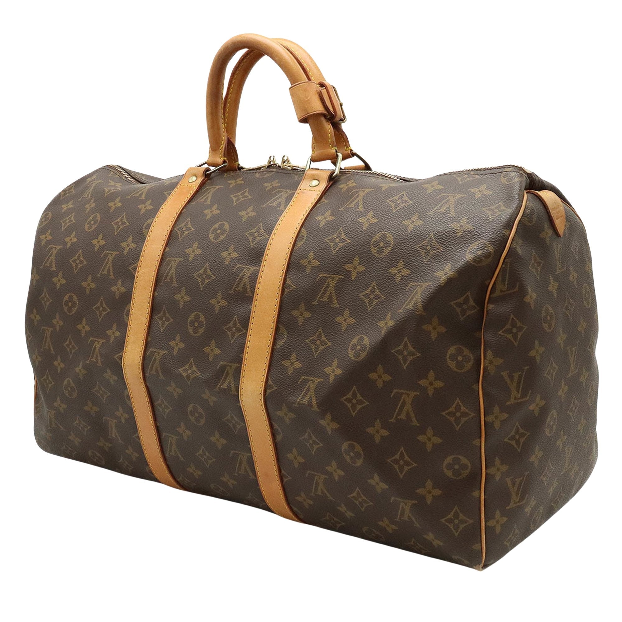 Louis Vuitton Keepall 50  Canvas Travel Bag ()