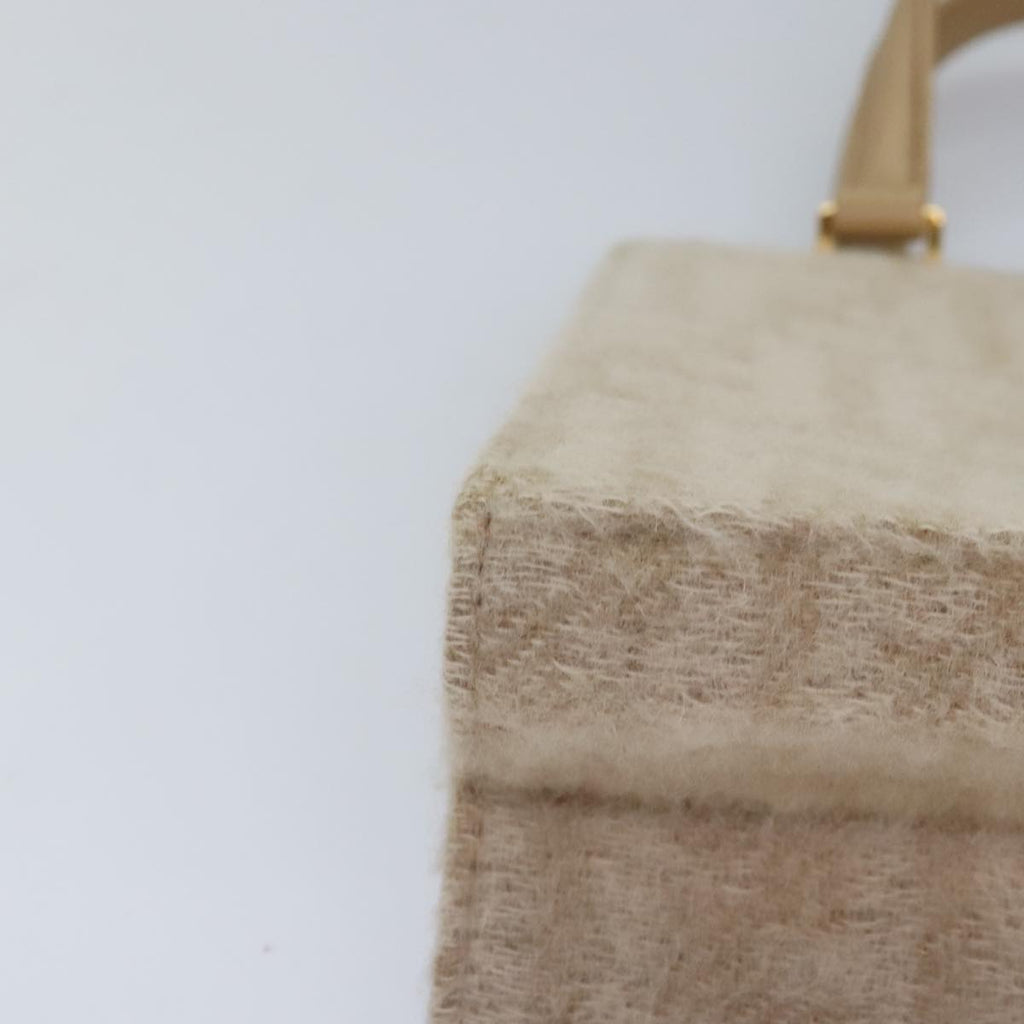 FENDI Zucca Canvas Hand Bag Beige Gold 93833A
