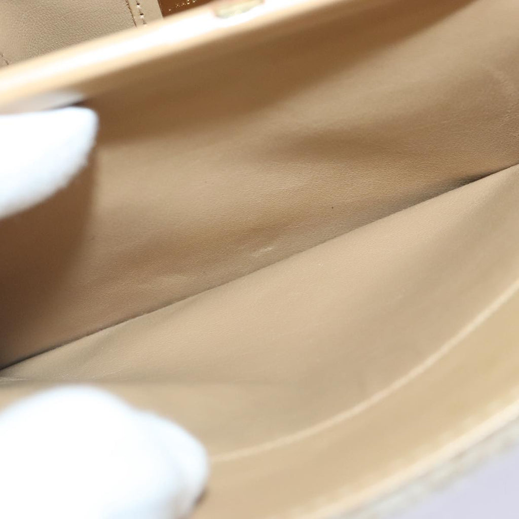 FENDI Zucca Canvas Hand Bag Beige Gold 93833A
