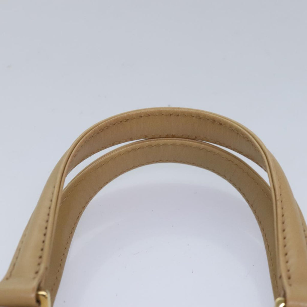 FENDI Zucca Canvas Hand Bag Beige Gold 93833A