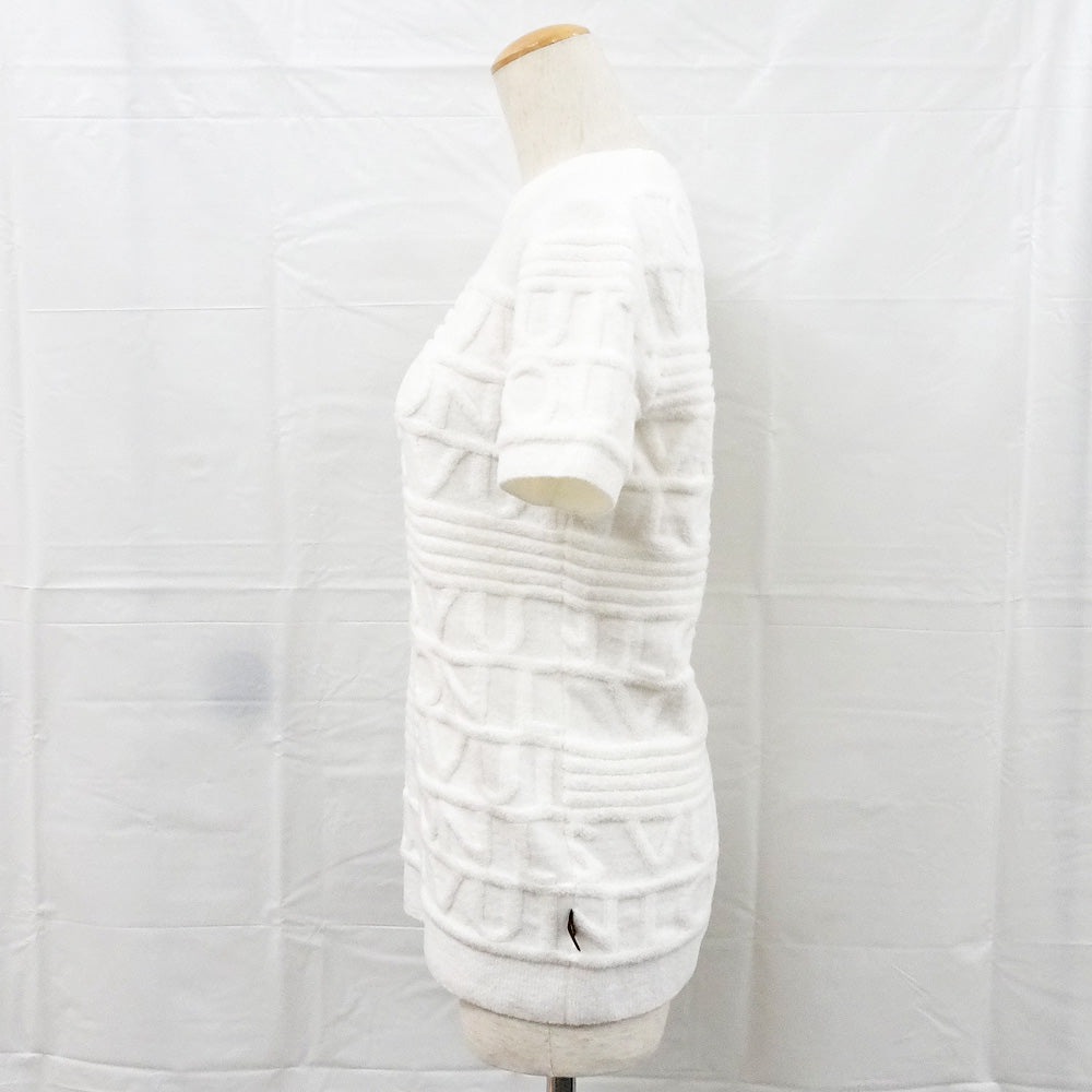Louis Vuitton  Logo y RW212W White L Wool Italian Made  Apparel Women's Dress
