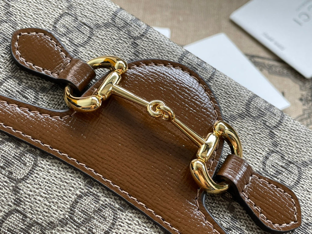 gg Children’s Horsebit 1955 Mini Bag Beige For Women, Women’s Bags 7in/18cm gg‎ ‎699296 92TCG 8563