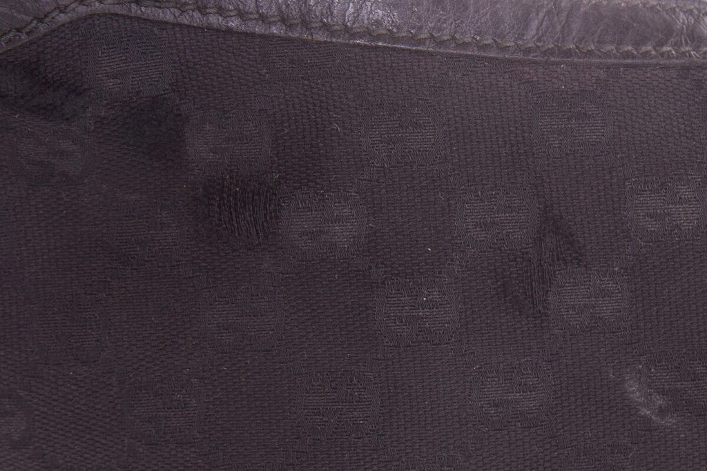 Gucci Vintage Black Monogram Hobo