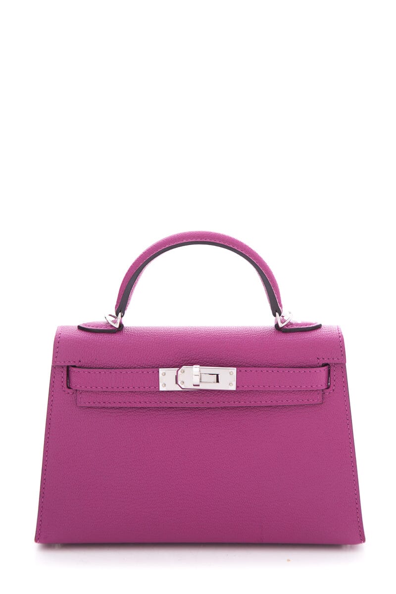 HermÃƒÆ’Ã‚Â¨s 2018 Rose Pourpre Chevre Mysore Mini Kelly 20cm W/PHW