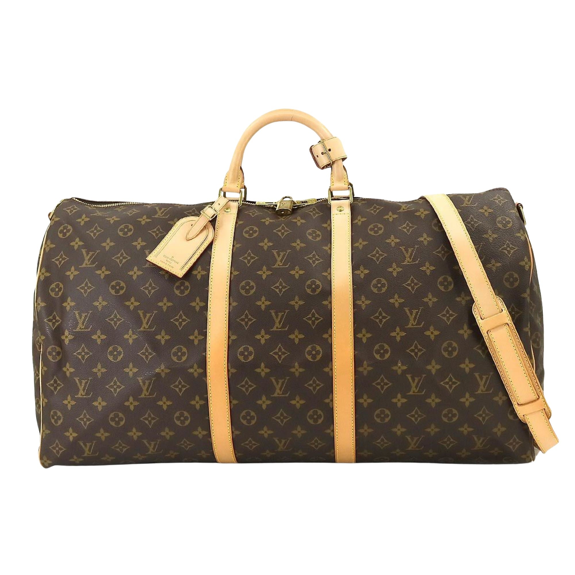 Louis Vuitton Keepall Bandoulière 60  Canvas Travel Bag ()