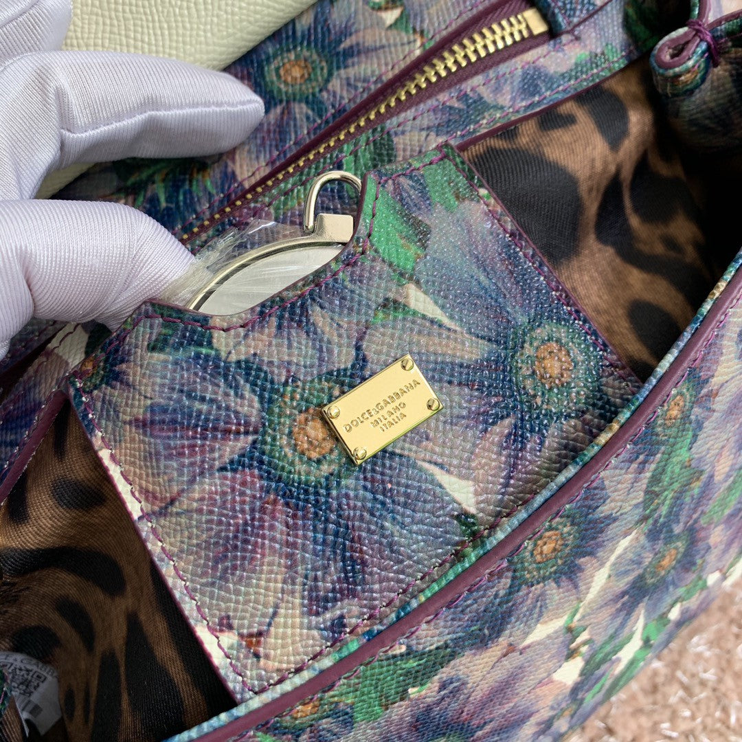 GLAMI MeGLAMIum Sicily Handbag Unique Print Motifs Muticolour For Women 10.2in/26cm GLAMI