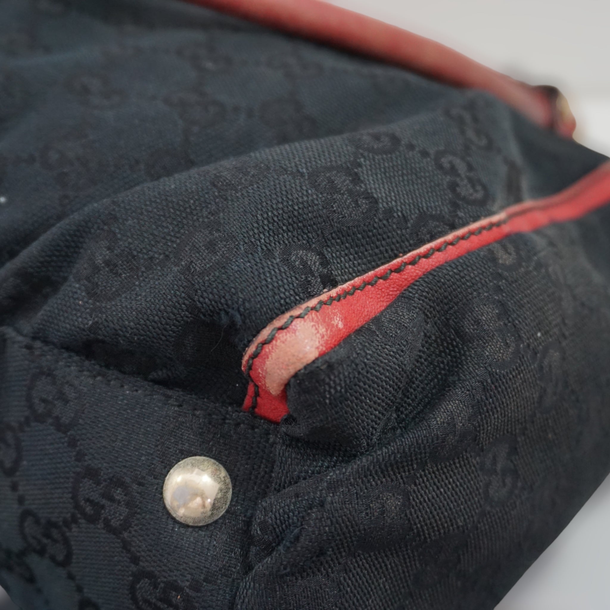 Gucci Sort og RÃƒÆ’Ã‚Â¸d Skuldertaske