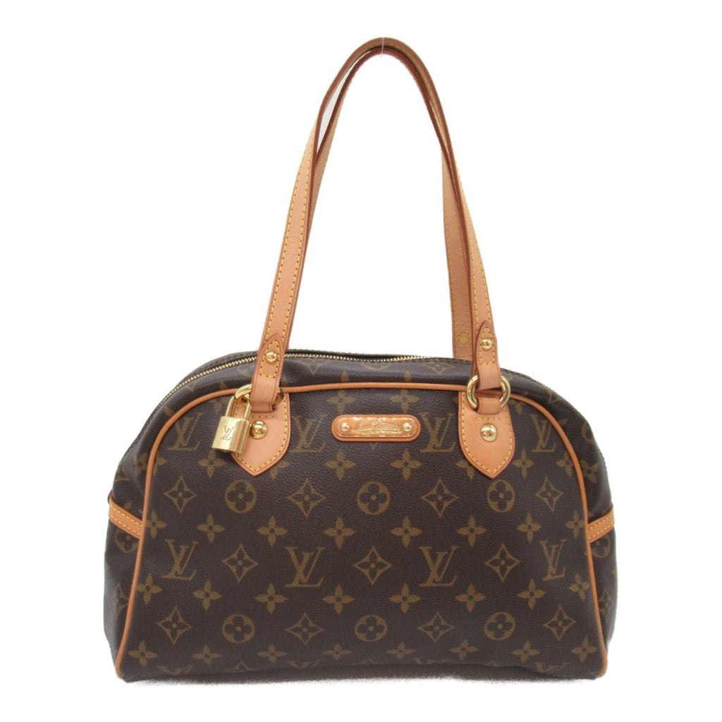 Louis Vuitton Louis Vuitton Montgomery PM Shoulder Bag PVC Coated Canvas Monogram  Brown M95565
