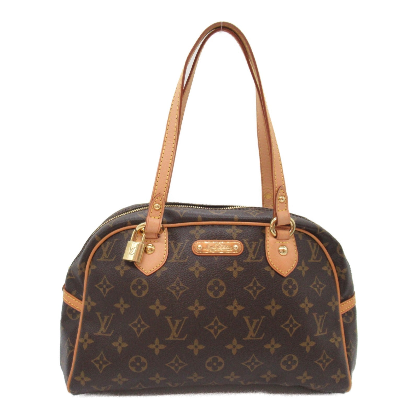 Louis Vuitton Louis Vuitton Montgomery PM Shoulder Bag PVC Coated Canvas Monogram  Brown M95565