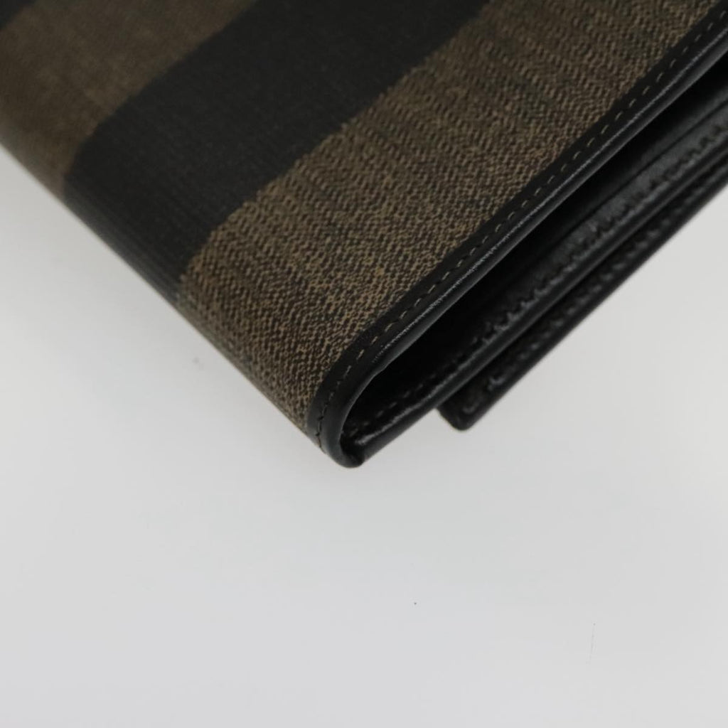 FENDI Pecan Canvas Wallet Black Brown Black Brown 94161