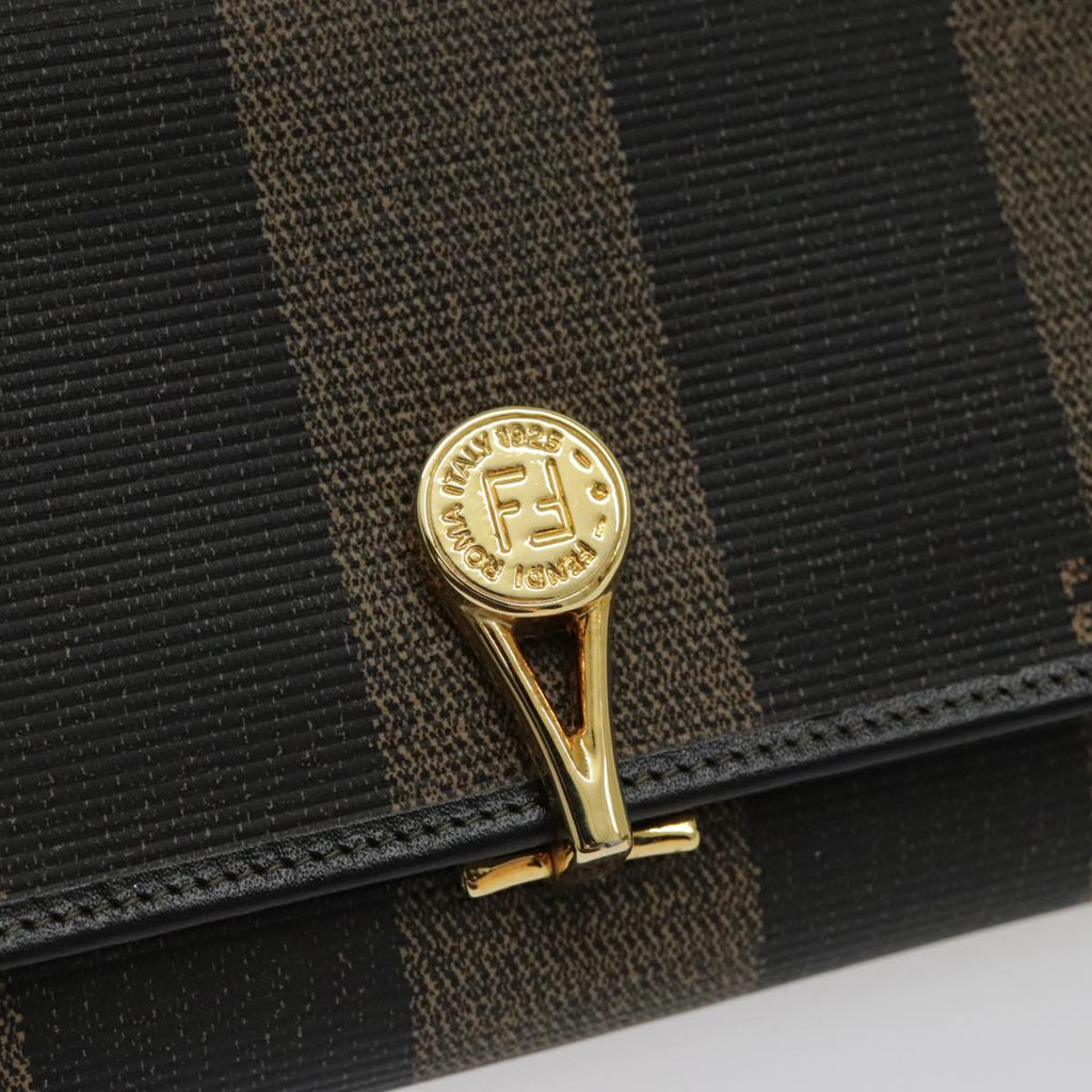 FENDI Pecan Canvas Wallet Black Brown Black Brown 94161