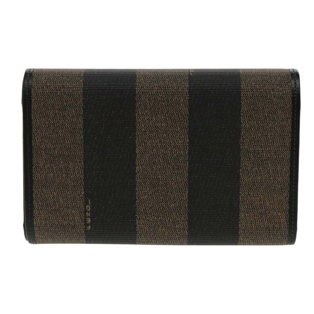 FENDI Pecan Canvas Wallet Black Brown Black Brown 94161