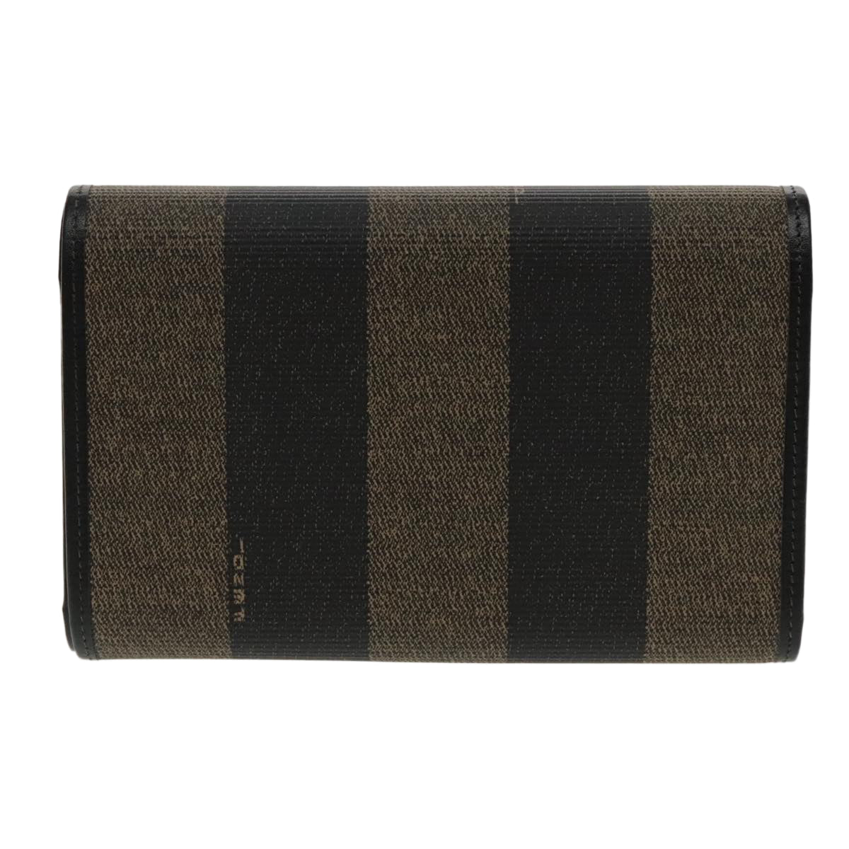 FENDI Pecan Canvas Wallet Black Brown Black Brown 94161