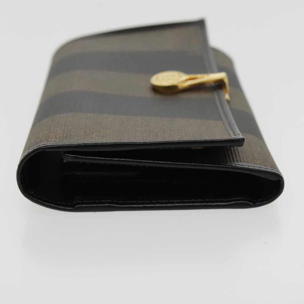FENDI Pecan Canvas Wallet Black Brown Black Brown 94161