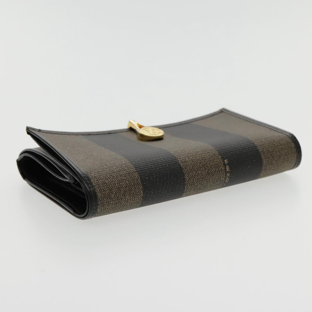 FENDI Pecan Canvas Wallet Black Brown Black Brown 94161