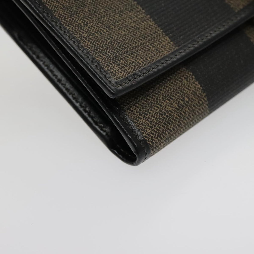 FENDI Pecan Canvas Wallet Black Brown Black Brown 94161