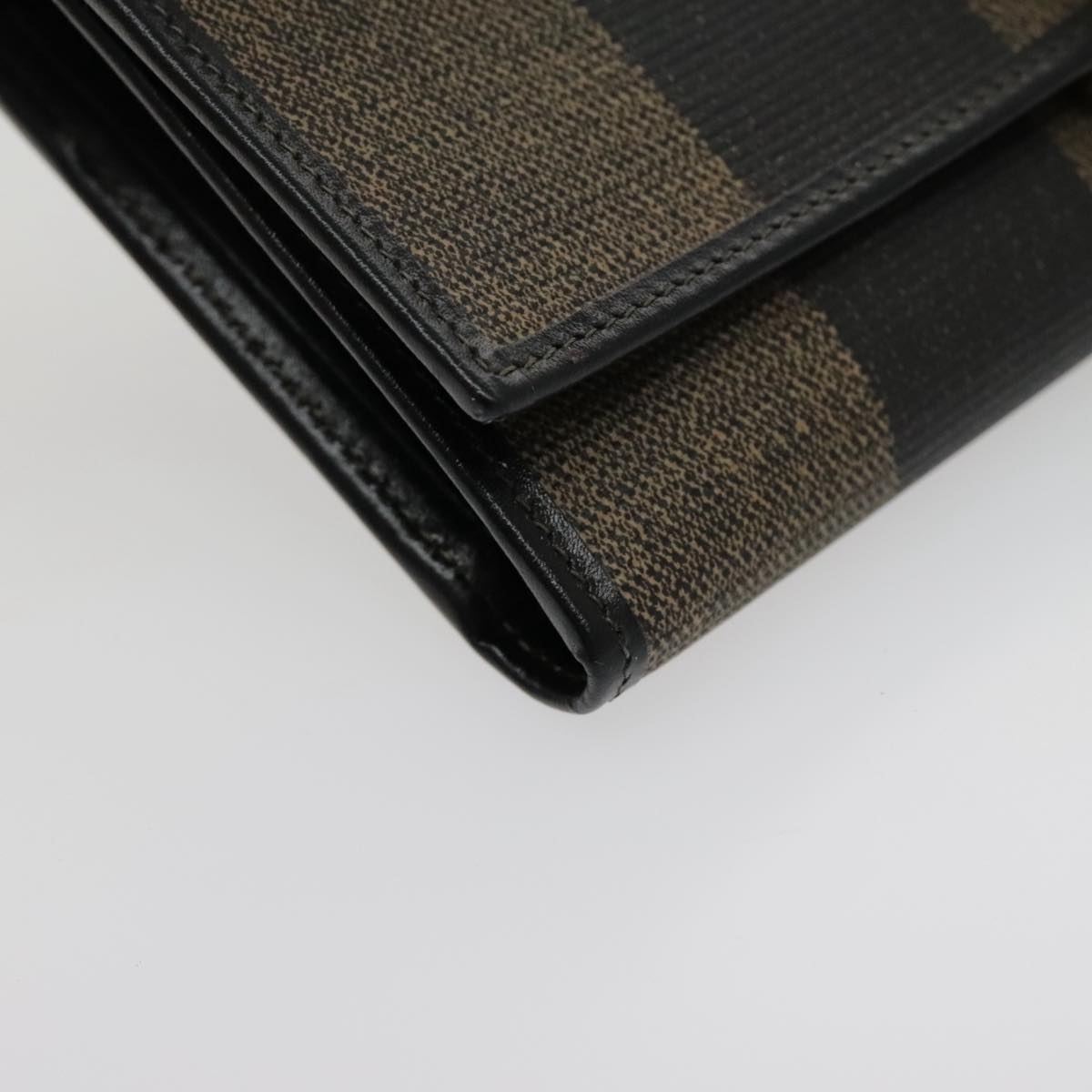 FENDI Pecan Canvas Wallet Black Brown Black Brown 94161