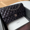 CHL Classic Handbag Silver Hardware Black For Women, Women’s Bags, Shoulder And Crossbody Bags 10.2in/26cm A01112