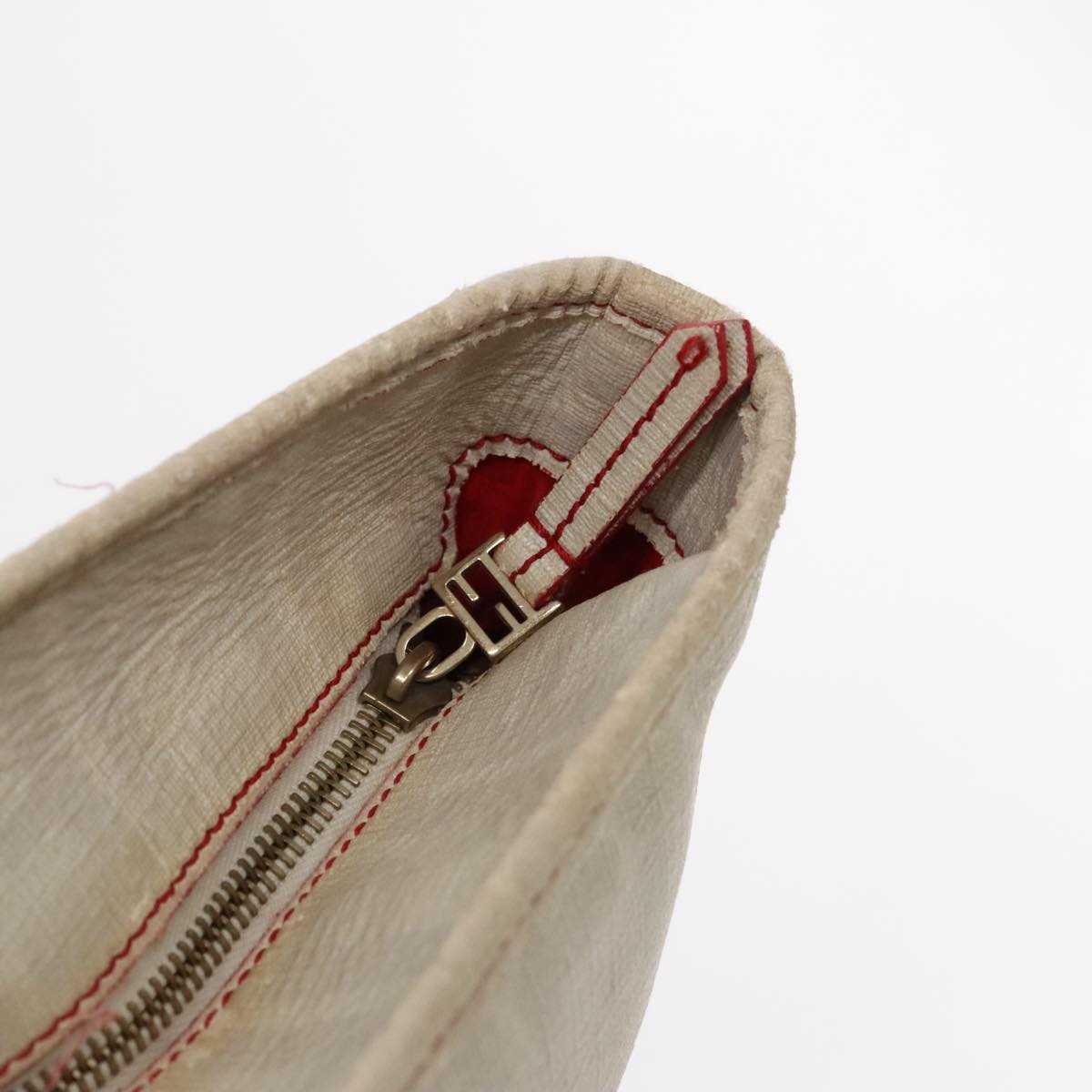FENDI Zucca Canvas Tote Bag White 94234