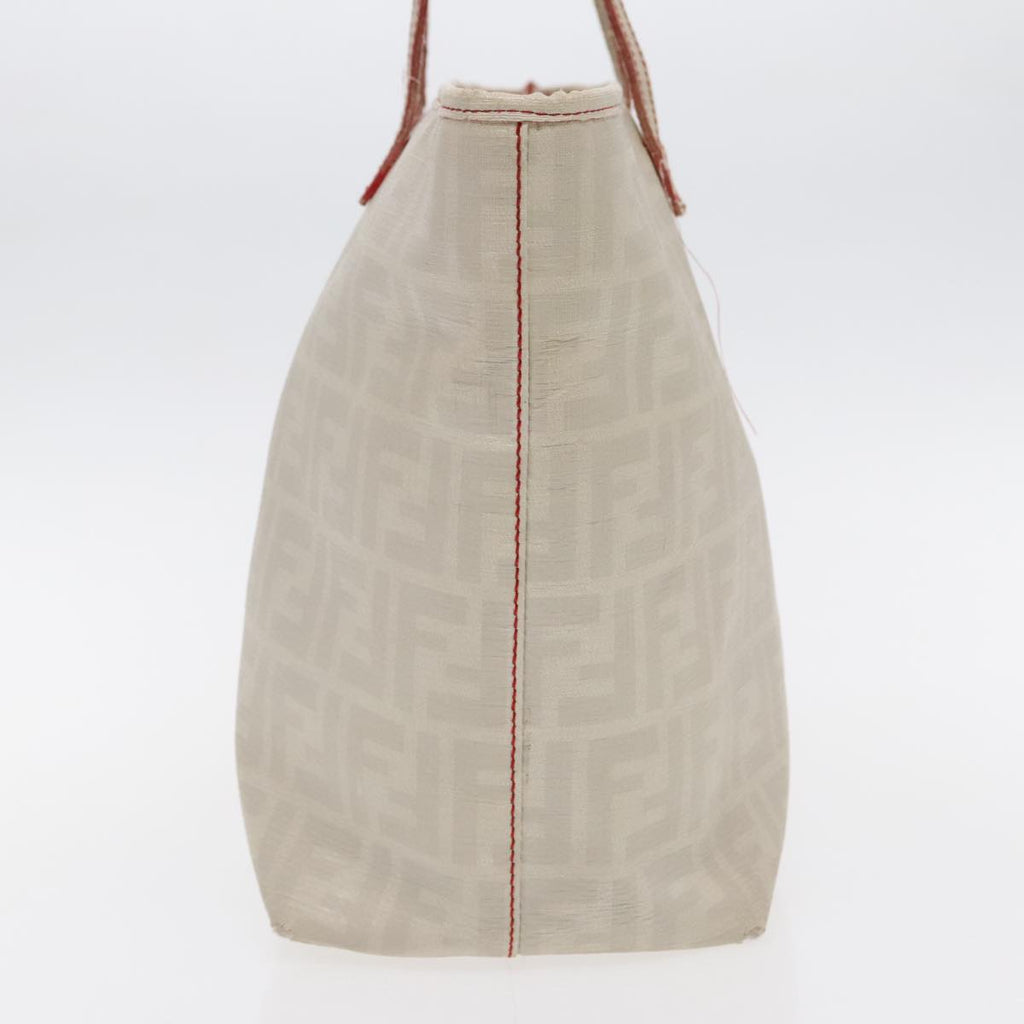 FENDI Zucca Canvas Tote Bag White 94234