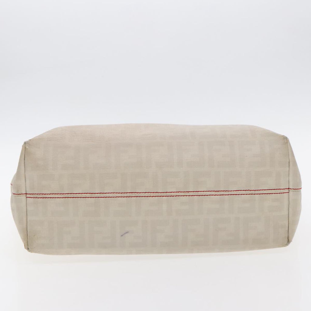 FENDI Zucca Canvas Tote Bag White 94234