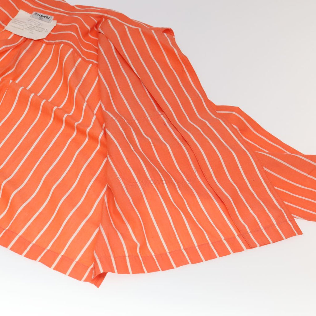 CHANEL Shirt Cotton Orange CC 94245A