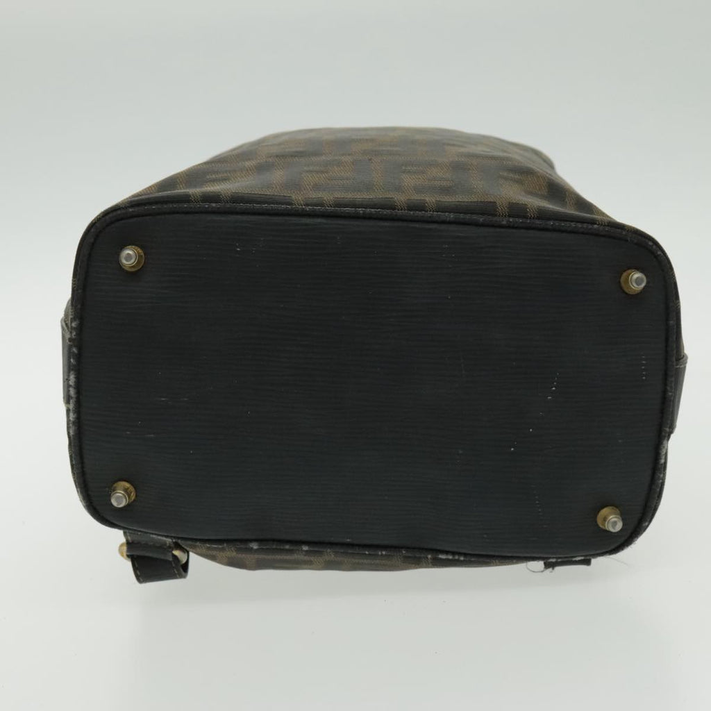 FENDI Zucca Canvas Backpack Brown Black Gold 94295