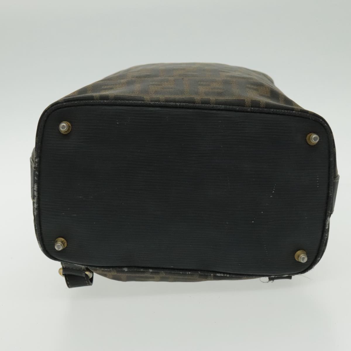FENDI Zucca Canvas Backpack Brown Black Gold 94295
