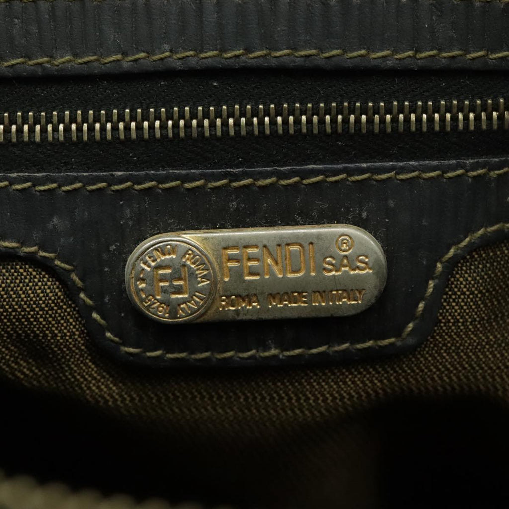 FENDI Zucca Canvas Backpack Brown Black Gold 94295
