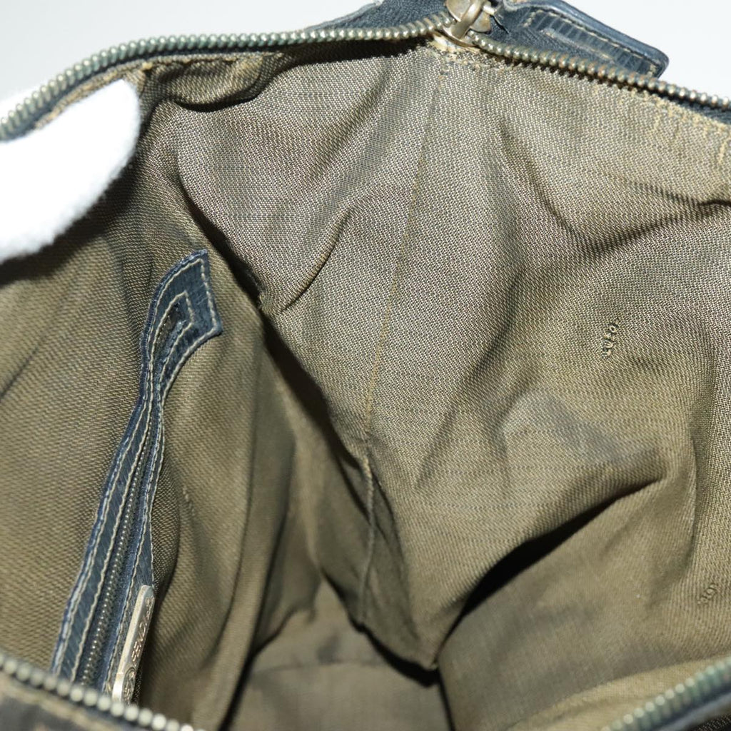 FENDI Zucca Canvas Backpack Brown Black Gold 94295