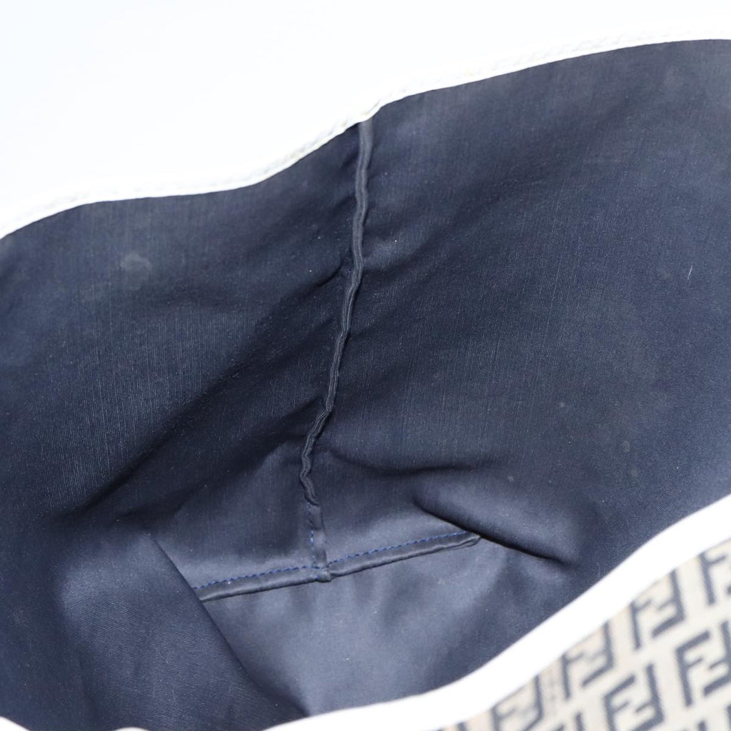 FENDI Zucchino Canvas Tote Bag Navy 94430