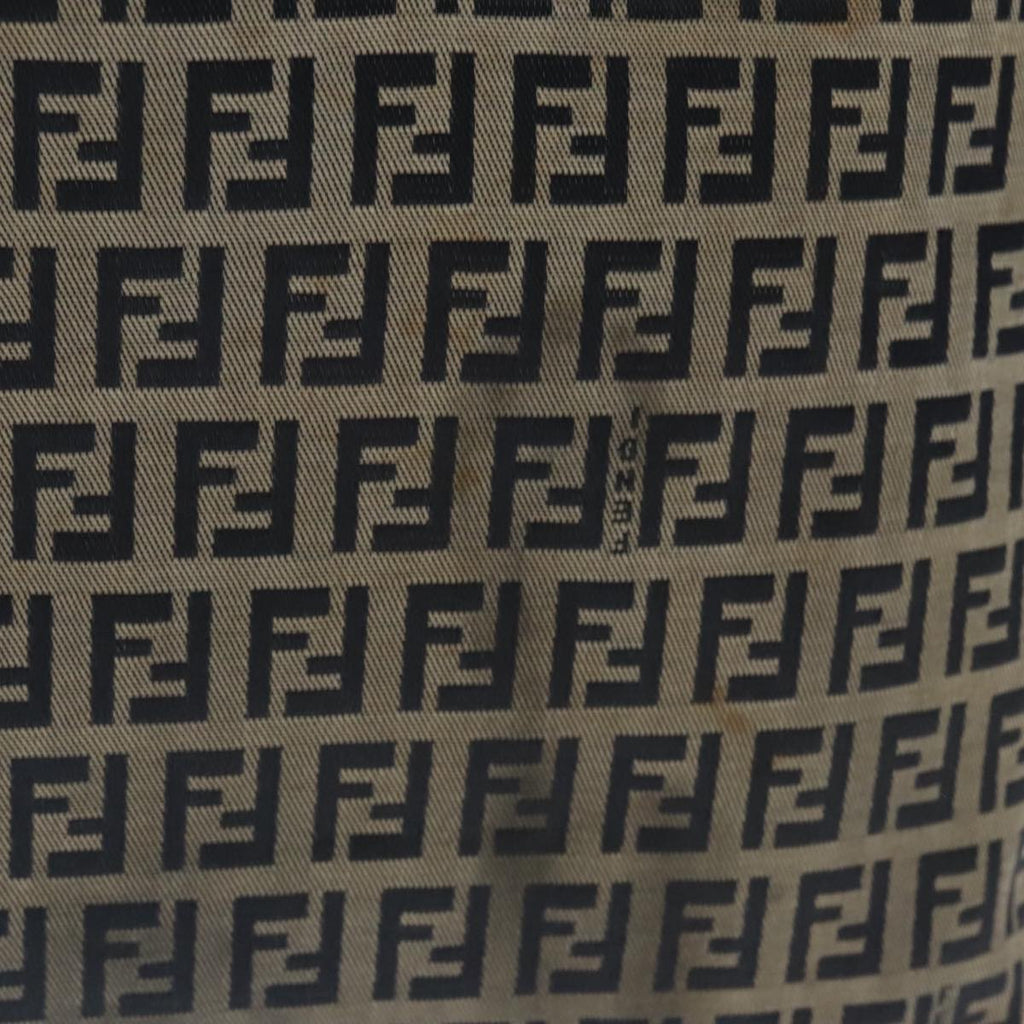 FENDI Zucchino Canvas Tote Bag Navy 94430