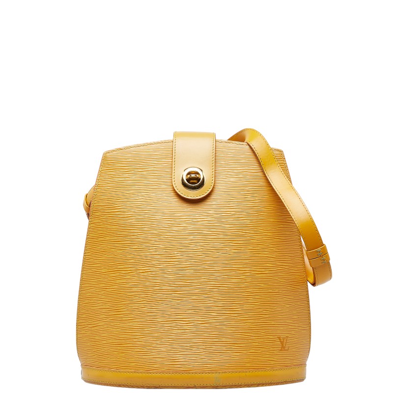 Louis Vuitton Epi Clooney Handbag M52259 Tasili Yellow Leather  Louis Vuitton