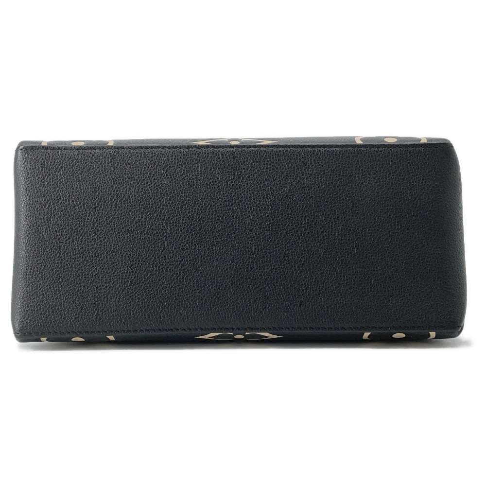 LOUIS VUITTON Petit Palais Black/Beige M58913 Bicolor Monogram Empreinte Leather Size PM