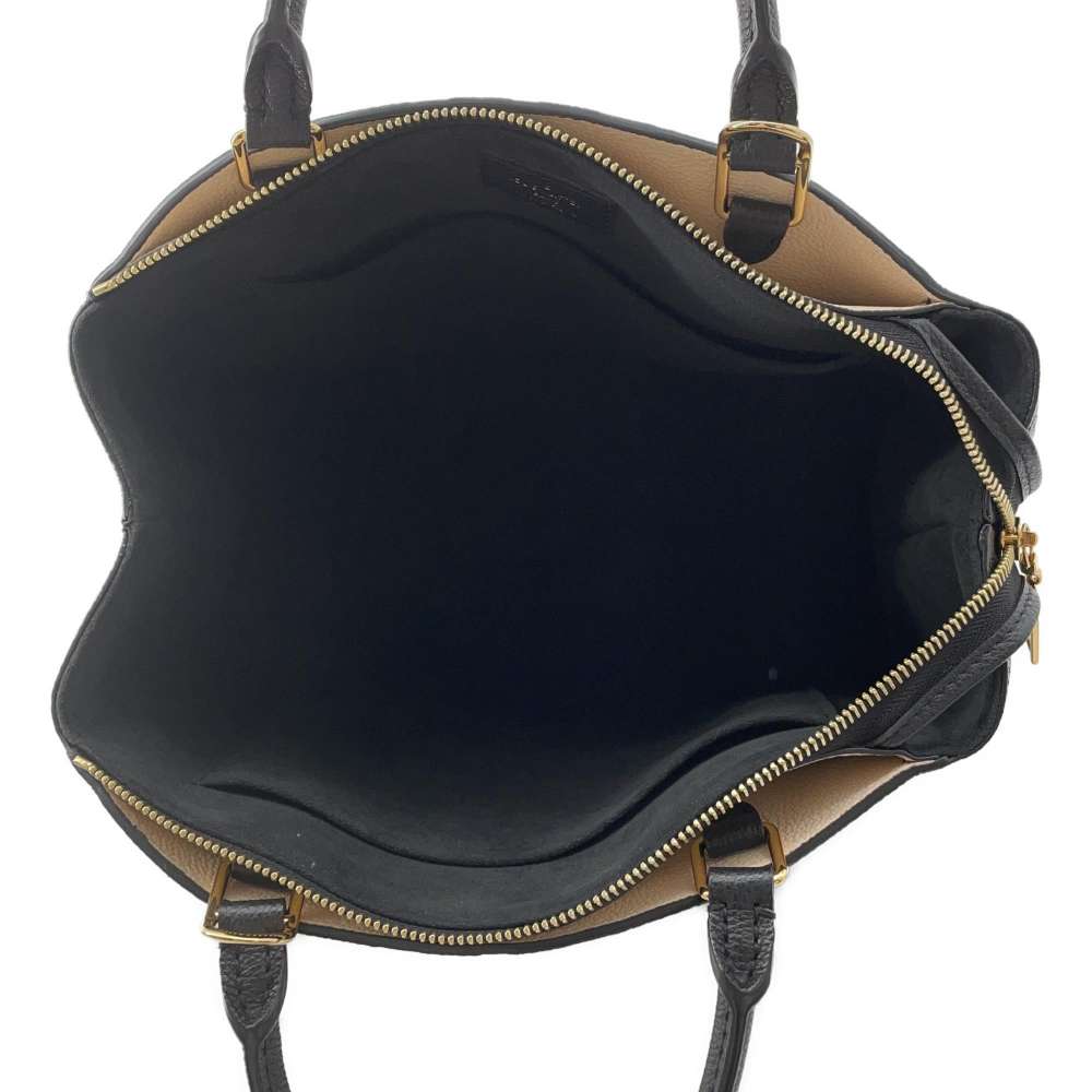 LOUIS VUITTON Petit Palais Black/Beige M58913 Bicolor Monogram Empreinte Leather Size PM