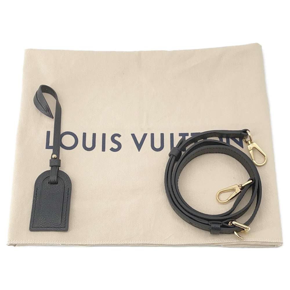 LOUIS VUITTON Petit Palais Black/Beige M58913 Bicolor Monogram Empreinte Leather Size PM