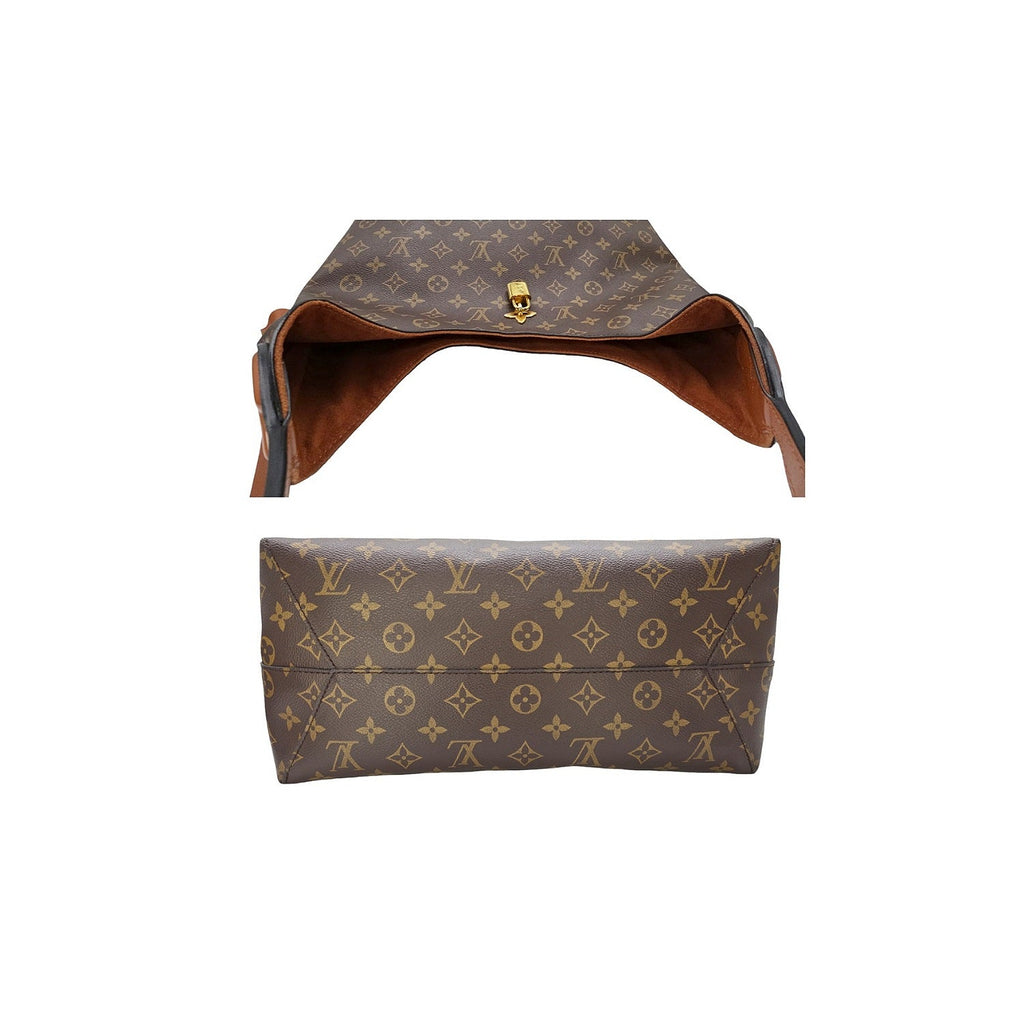 Louis Vuitton Monogram Canvas Flower Hobo Caramel