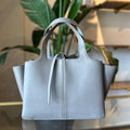 CELINE Tri-fold Medium Grey Shoulder Bag