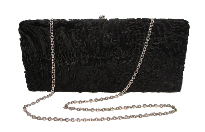 Brooks Brothers Black Swarkara Oversized Clutch