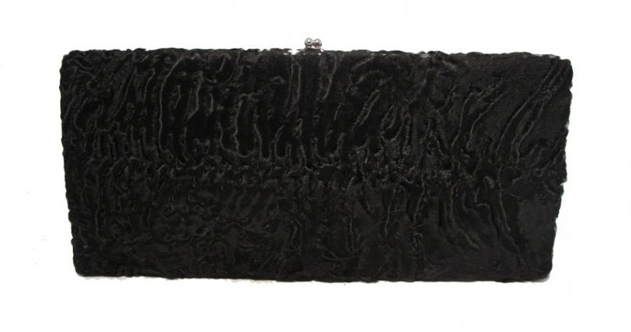 Brooks Brothers Black Swarkara Oversized Clutch