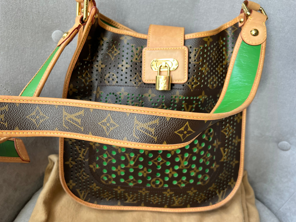 Louis Vuitton Perforated Monogram Green Musette Bag