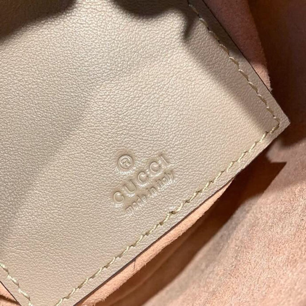 Glami Marmont Mini Bucket Bag Beige MatelassÃƒÂ© Chevron For Women 6in/13cm Glami 575163