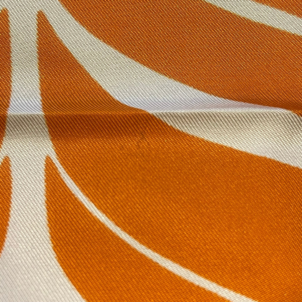 GUCCI x Adidas Orange Blue White Silk GG Monogram Trefoil Print Square Scarf