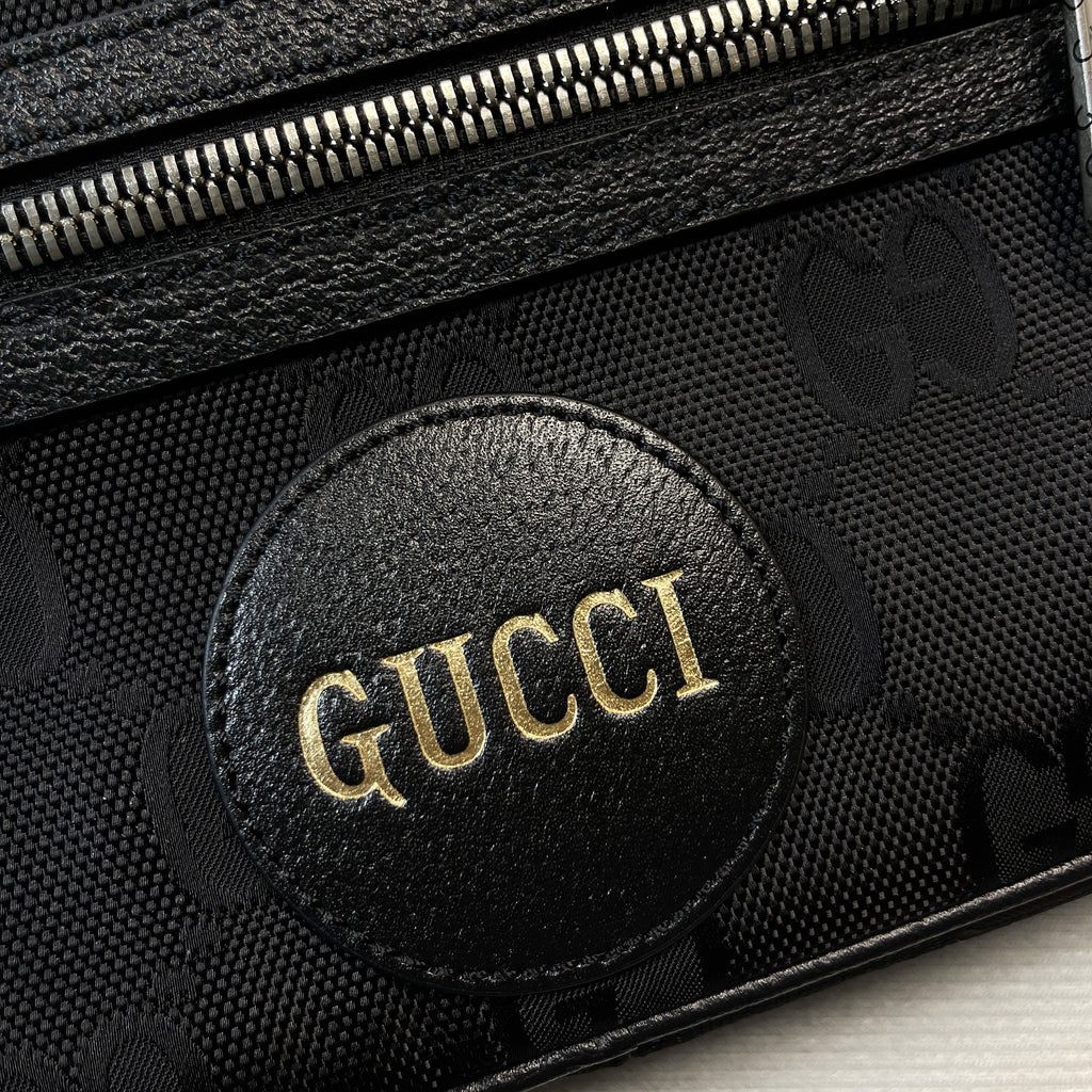 gg Off The Grid Belt Bag Black gg ECONYL® For Men  9.5in/24cm gg 631341 H9HBN 1000
