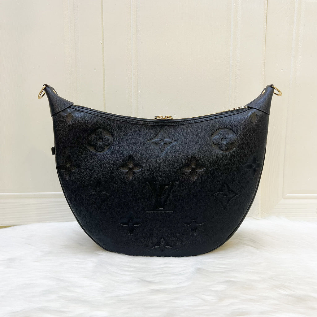 LV Loop Hobo in Black Noir Empreinte Leather and GHW (With Detachable Pouch)