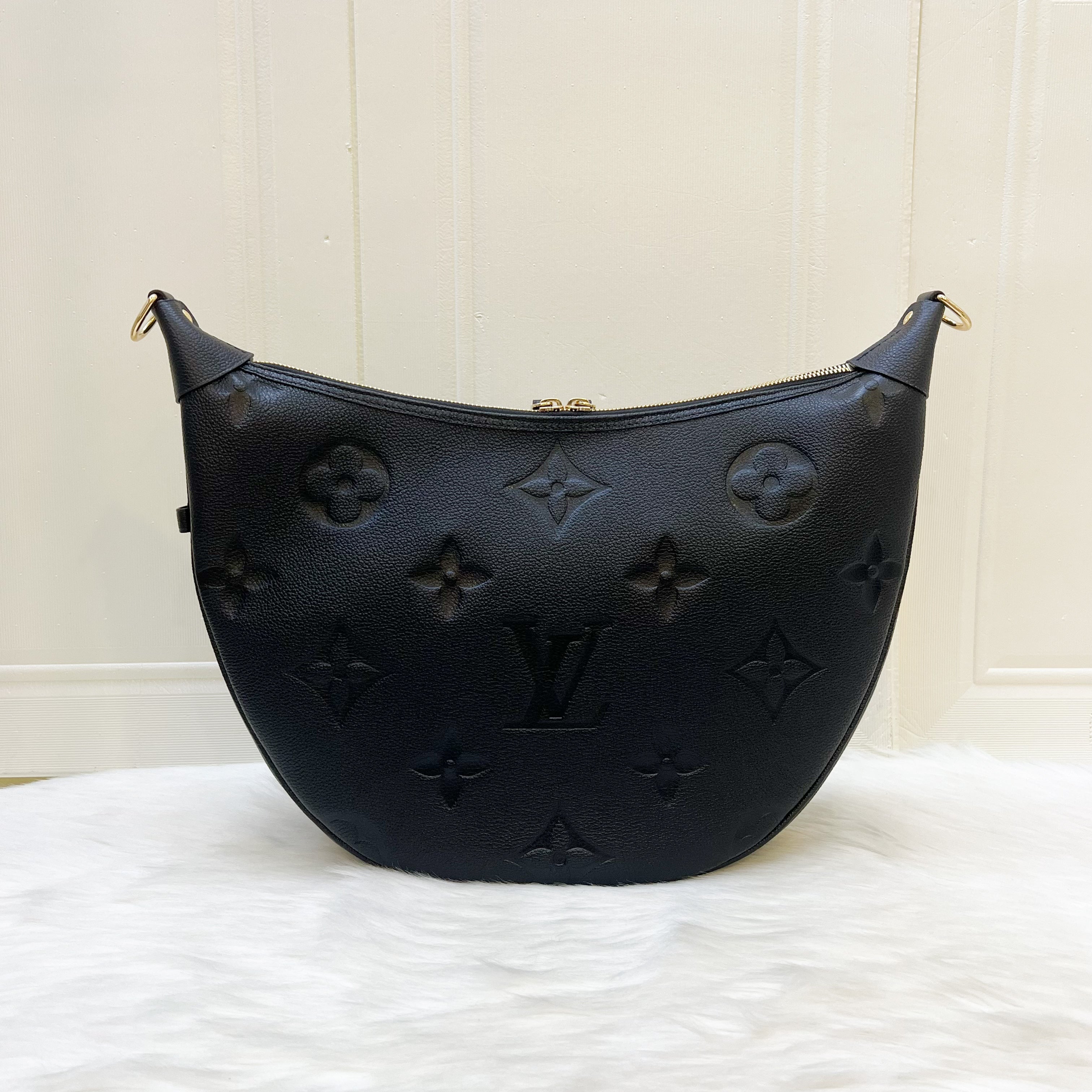 LV Loop Hobo in Black Noir Empreinte Leather and GHW (With Detachable Pouch)