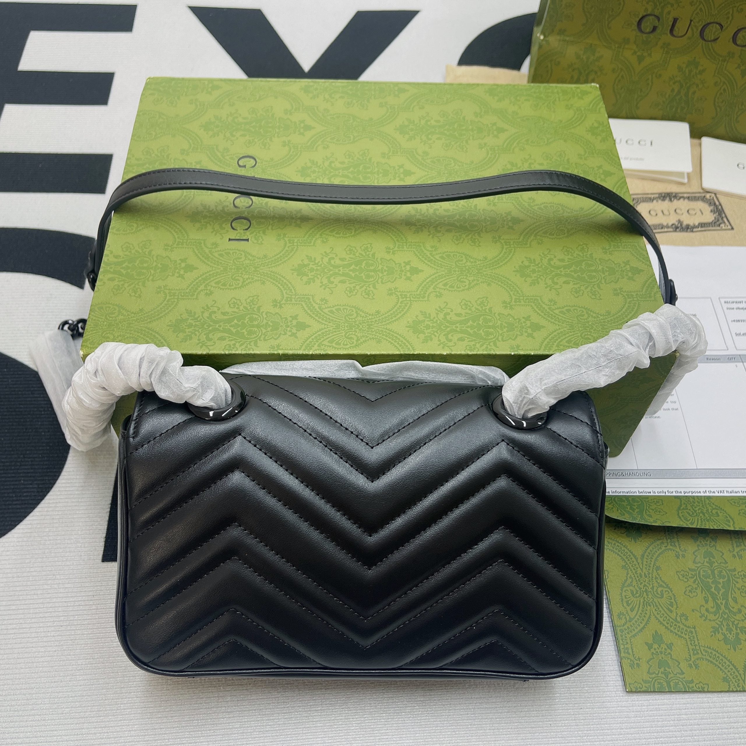 Glami Marmont Matelasse Mini Bag Black For Women, Women’s Bags 8.5in/22cm Glami